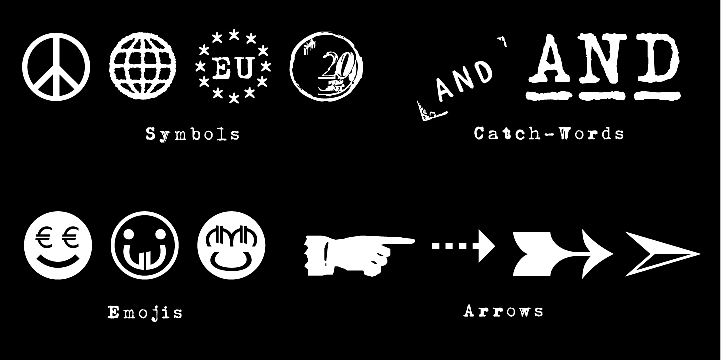 Example font Euro Icon Kit Symbols #7